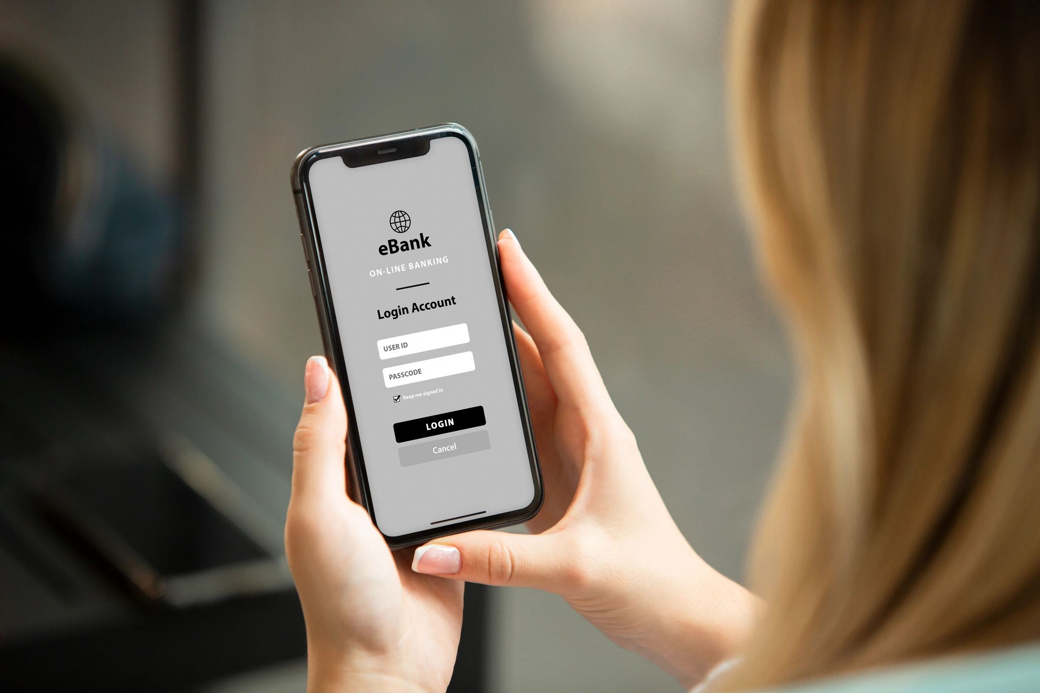 mobile banking app interface
